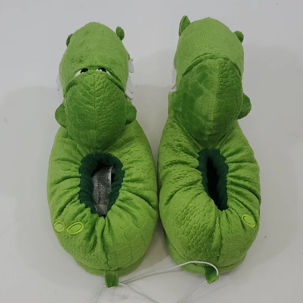 Disney Pixar Rex Dinosaur plush kids slippers US 7/8